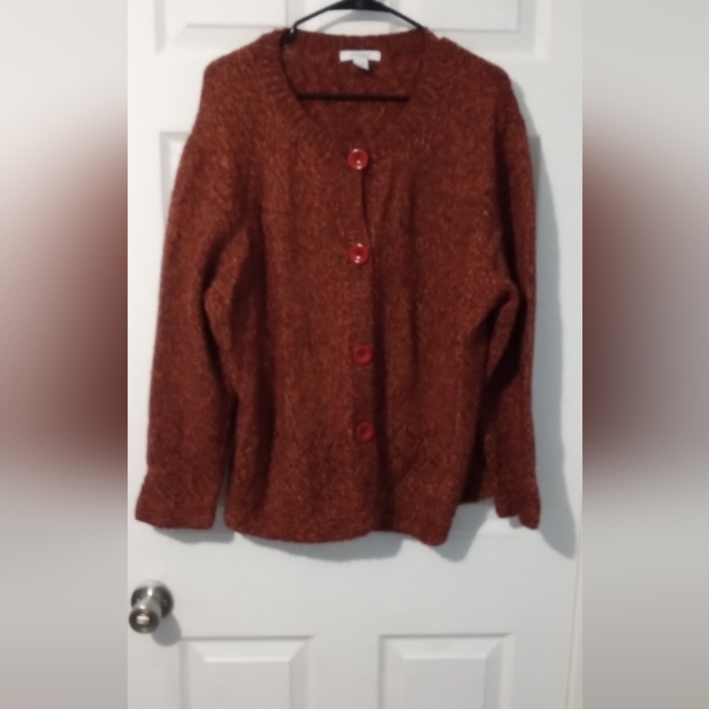 Dress Barn Warm Brown Cardigan Sweater